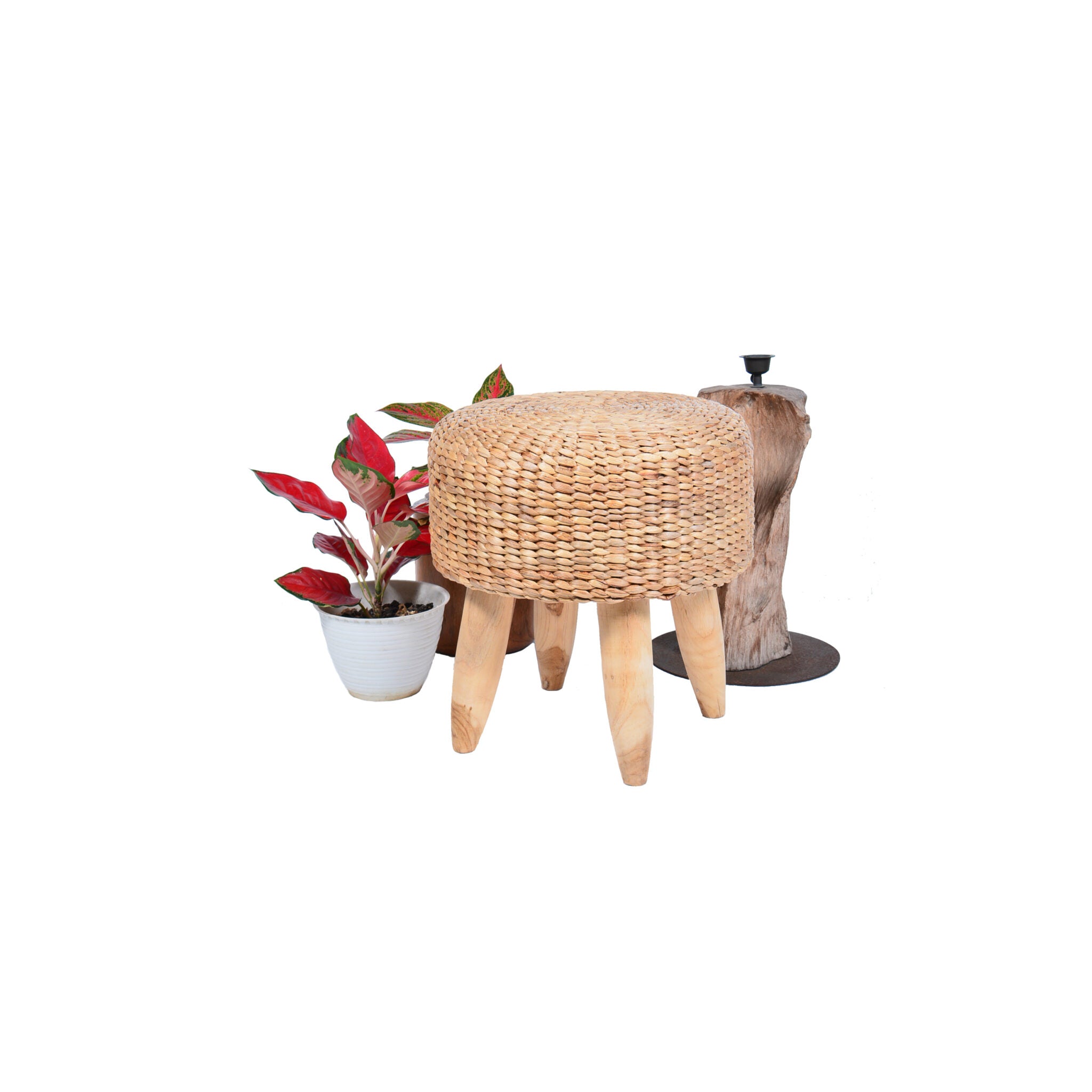17. water hyacinth stool – round stool H45 4(1)