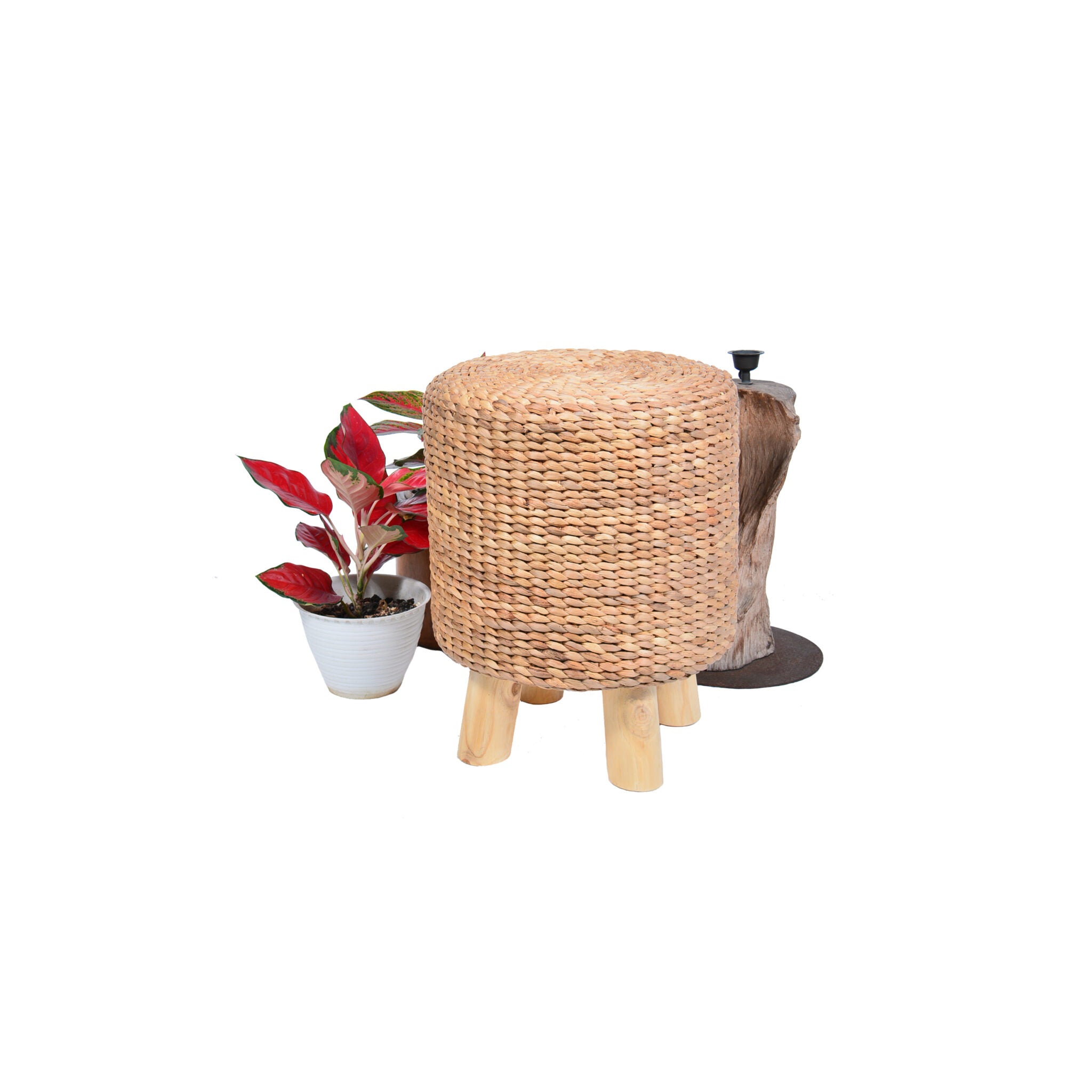 18. water hyacinth stool – round stool H50 4(1)