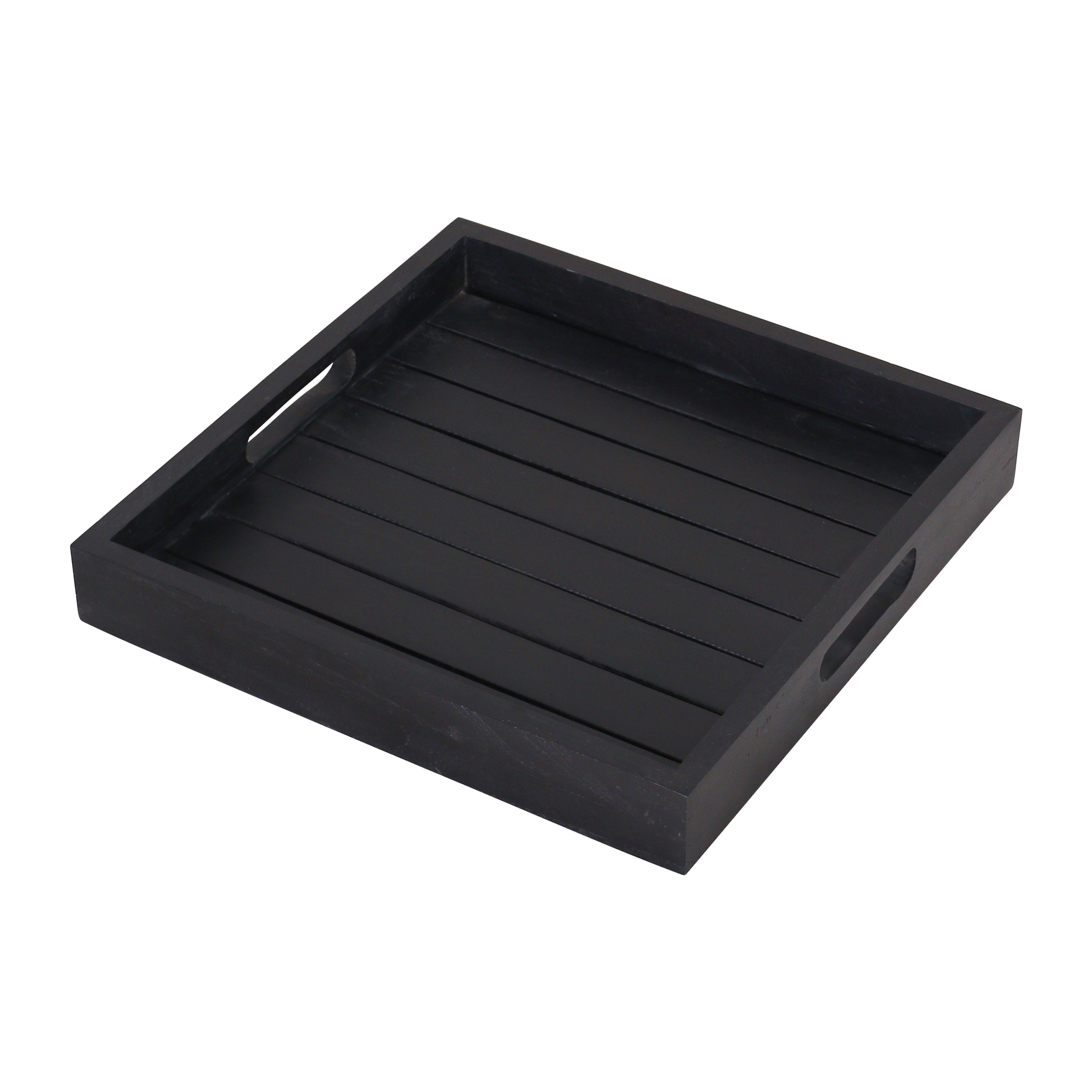 Dienblad vierkant 40 x 40 cm - teak