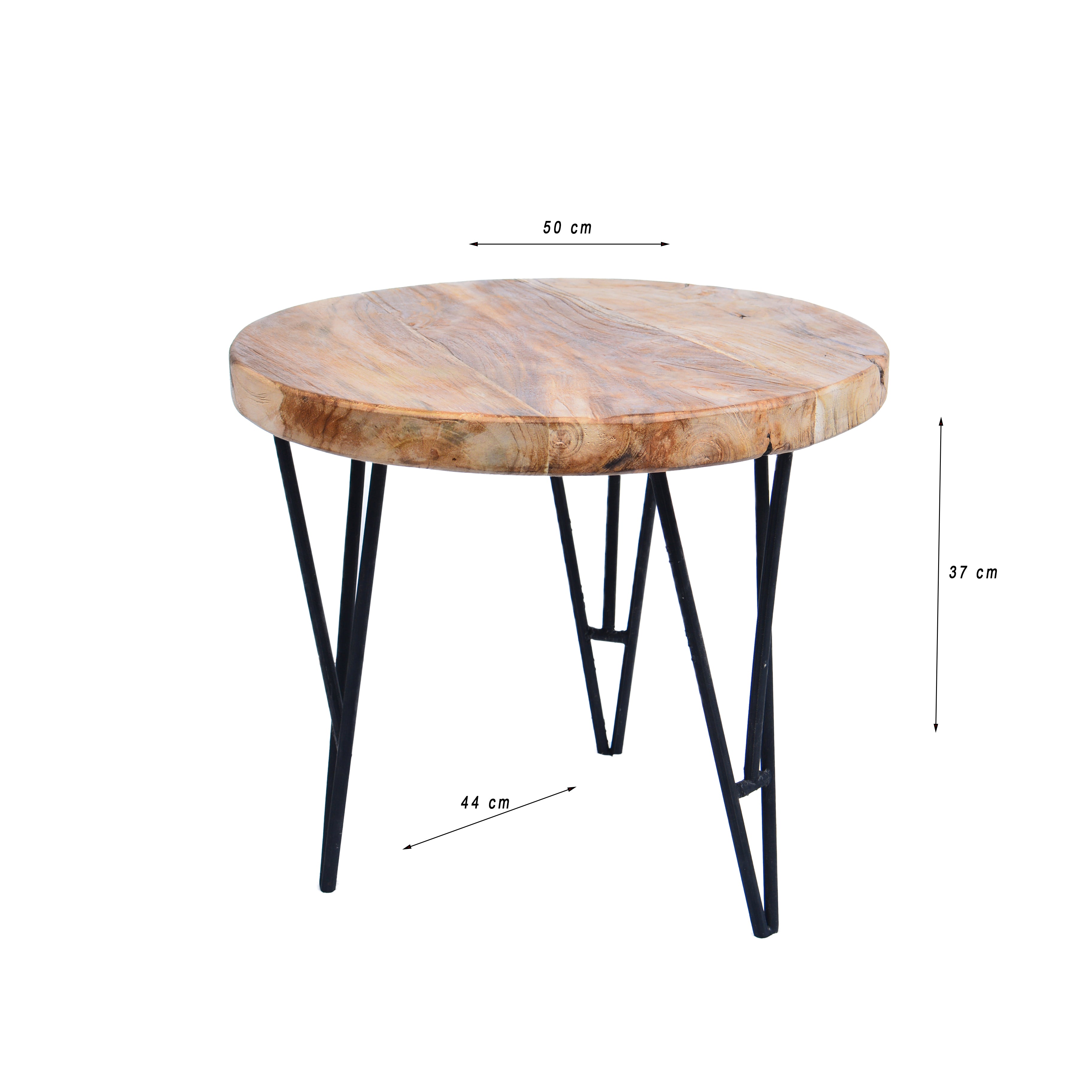 Tafeltje Luca - teak ø 50 h 37 cm
