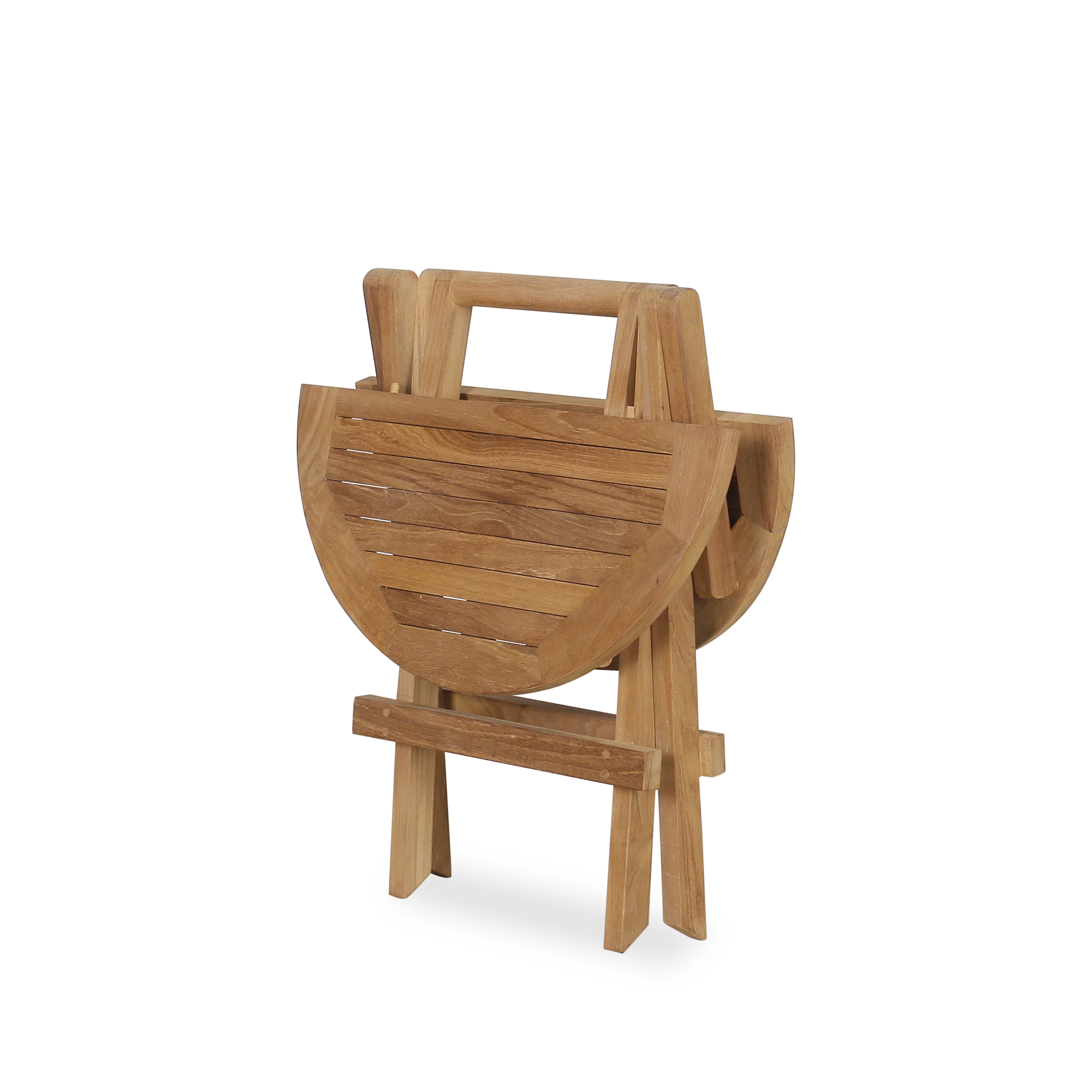 Picknicktafeltje rond van teak ø50 H 50 cm