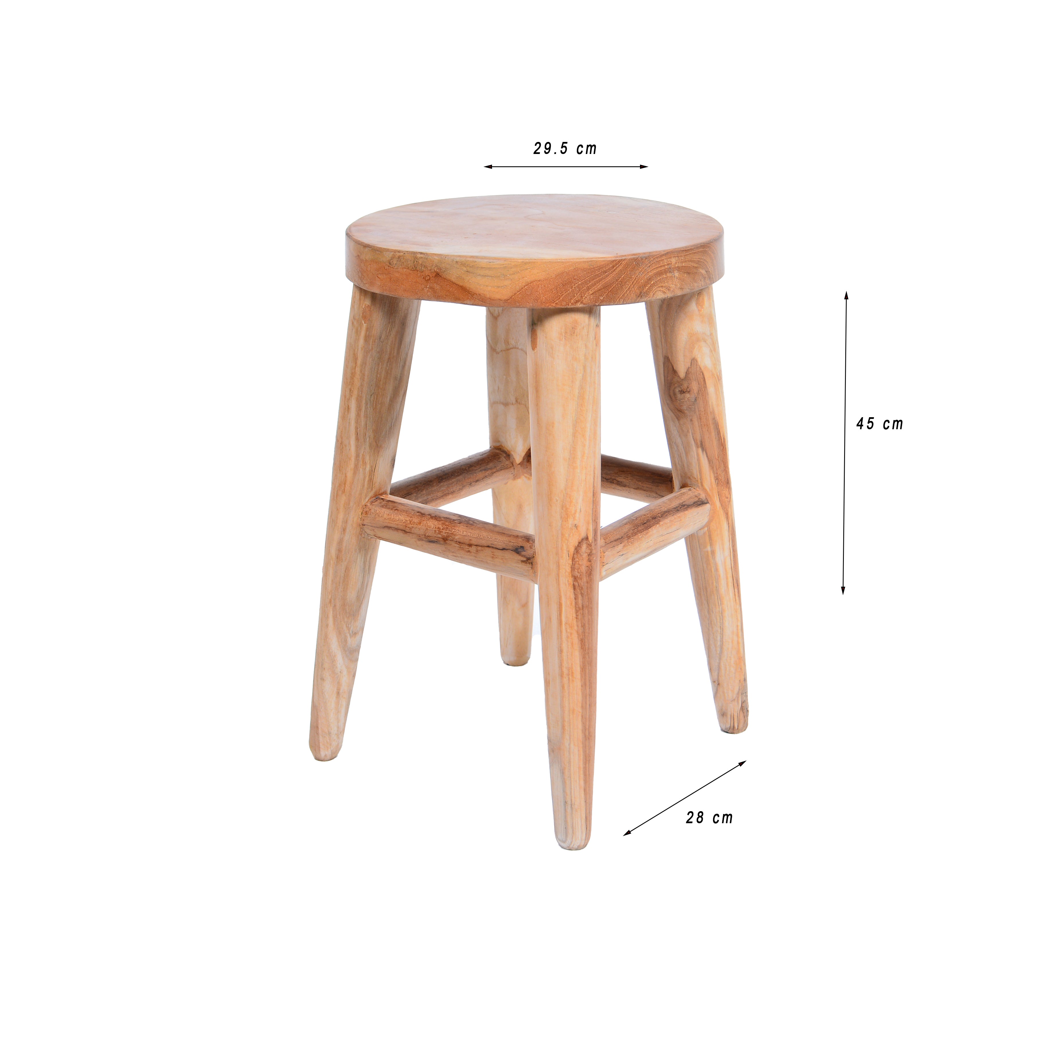 Krukje rond Jago - teak