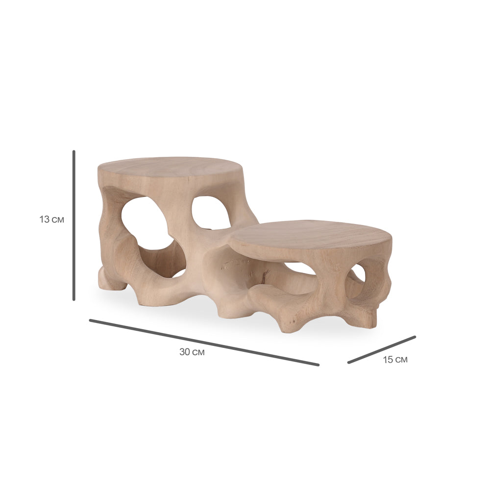 Mila bonsai houten plantentafeltje met afmetingen 13 x 30 x 15 cm