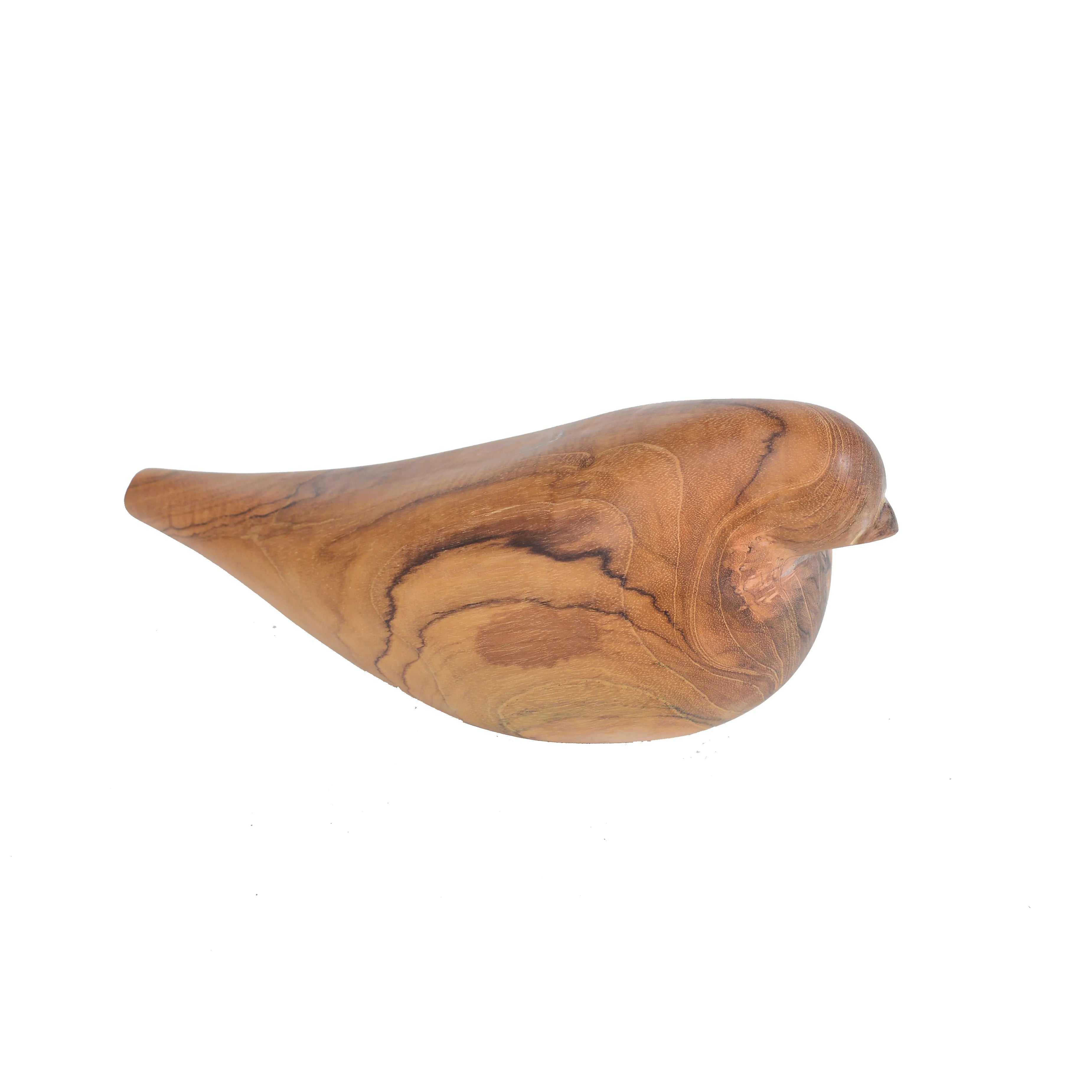 Houten vogel Krista van teakhout als decoratief object