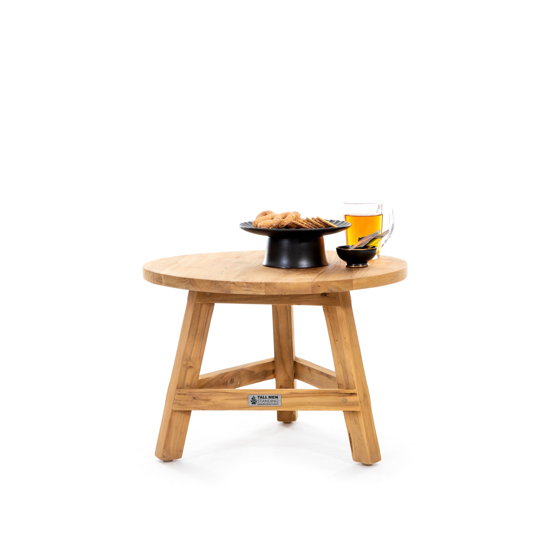 tafel rond teak dia 50 cm