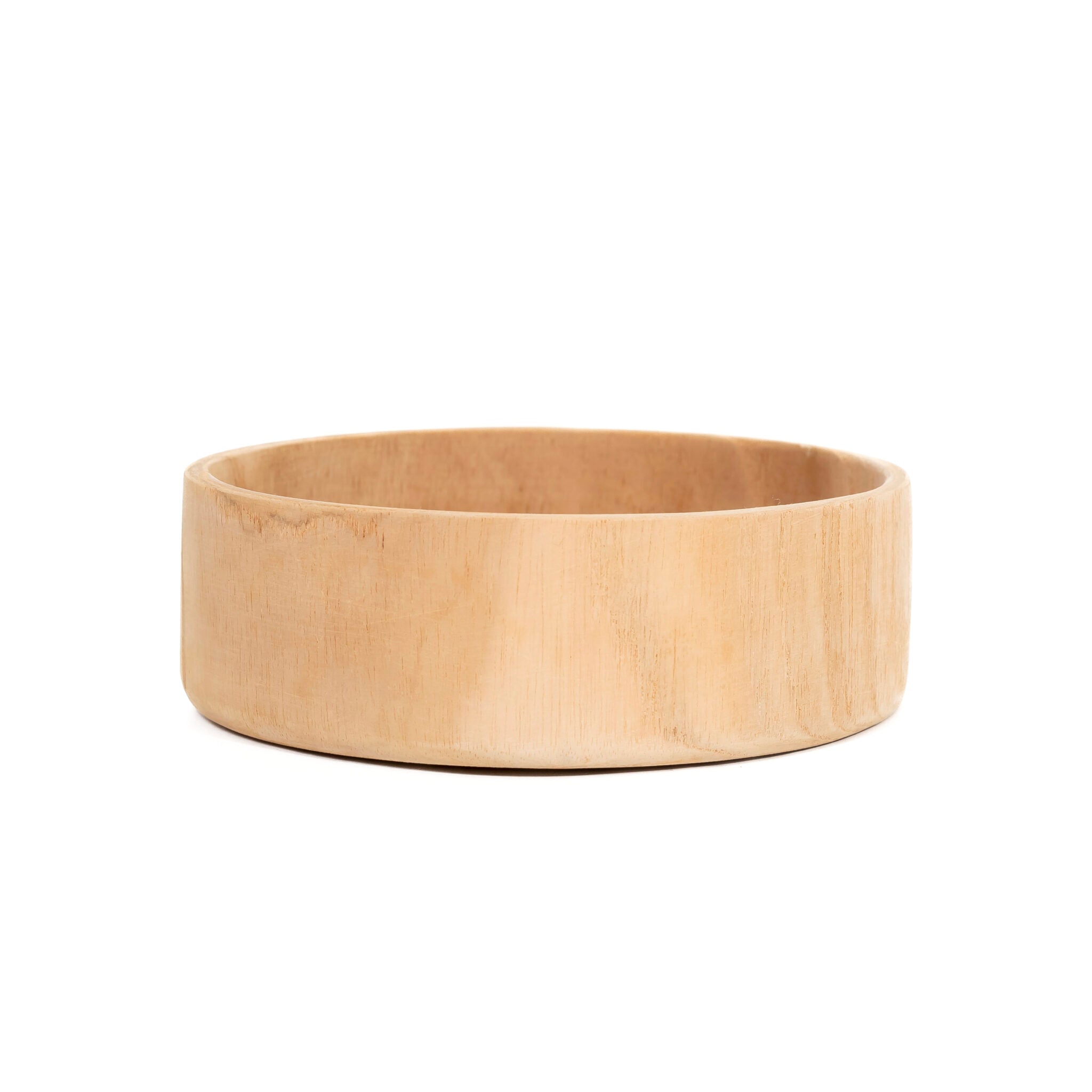 Snackbowl Julie van teakhout vanuit een andere hoek gezien, ø 14 cm