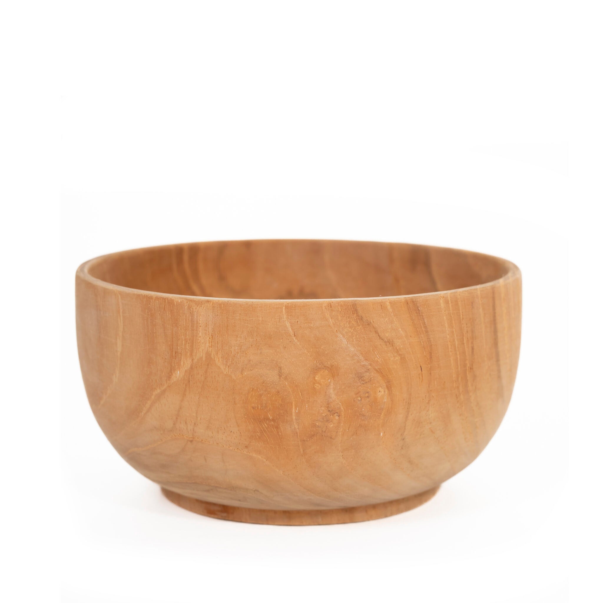 Snackbowl Kars van teakhout, ø 14 cm, met de natuurlijke houtnerf goed zichtbaar