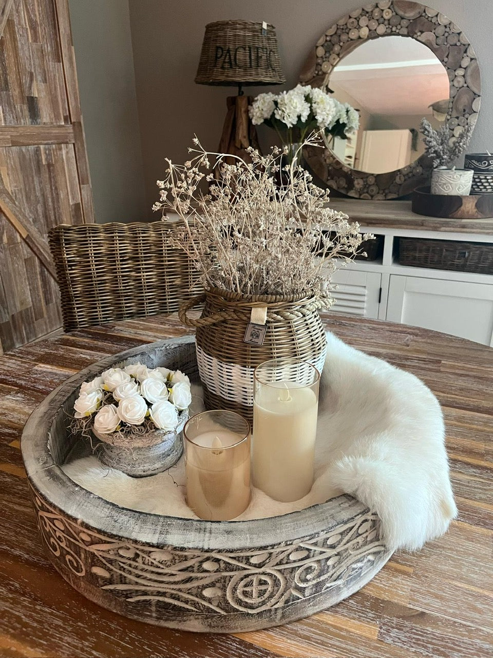 Grote houten schaal Toraja ø 50 cm