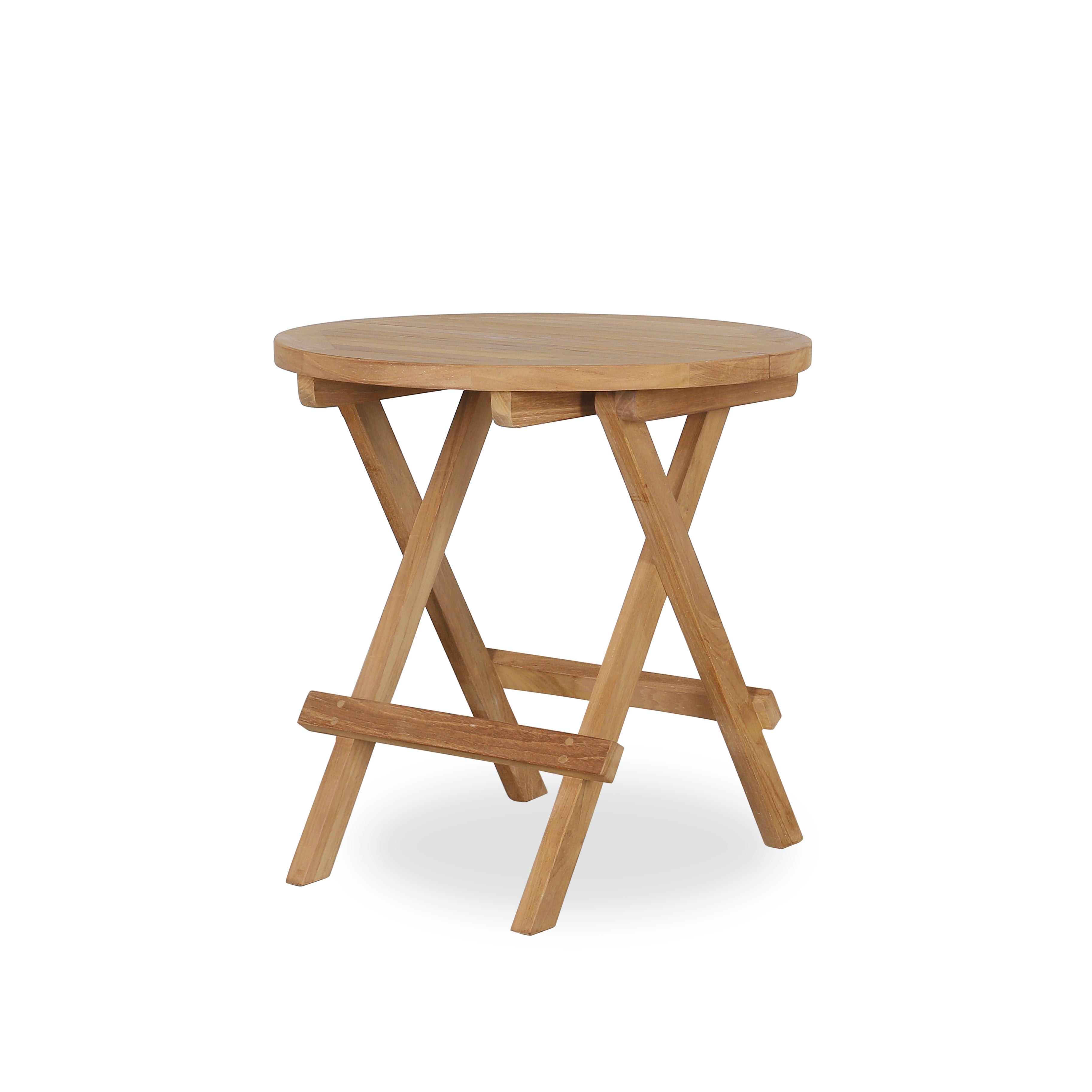 Picknicktafeltje rond van teak ø50 H 50 cm