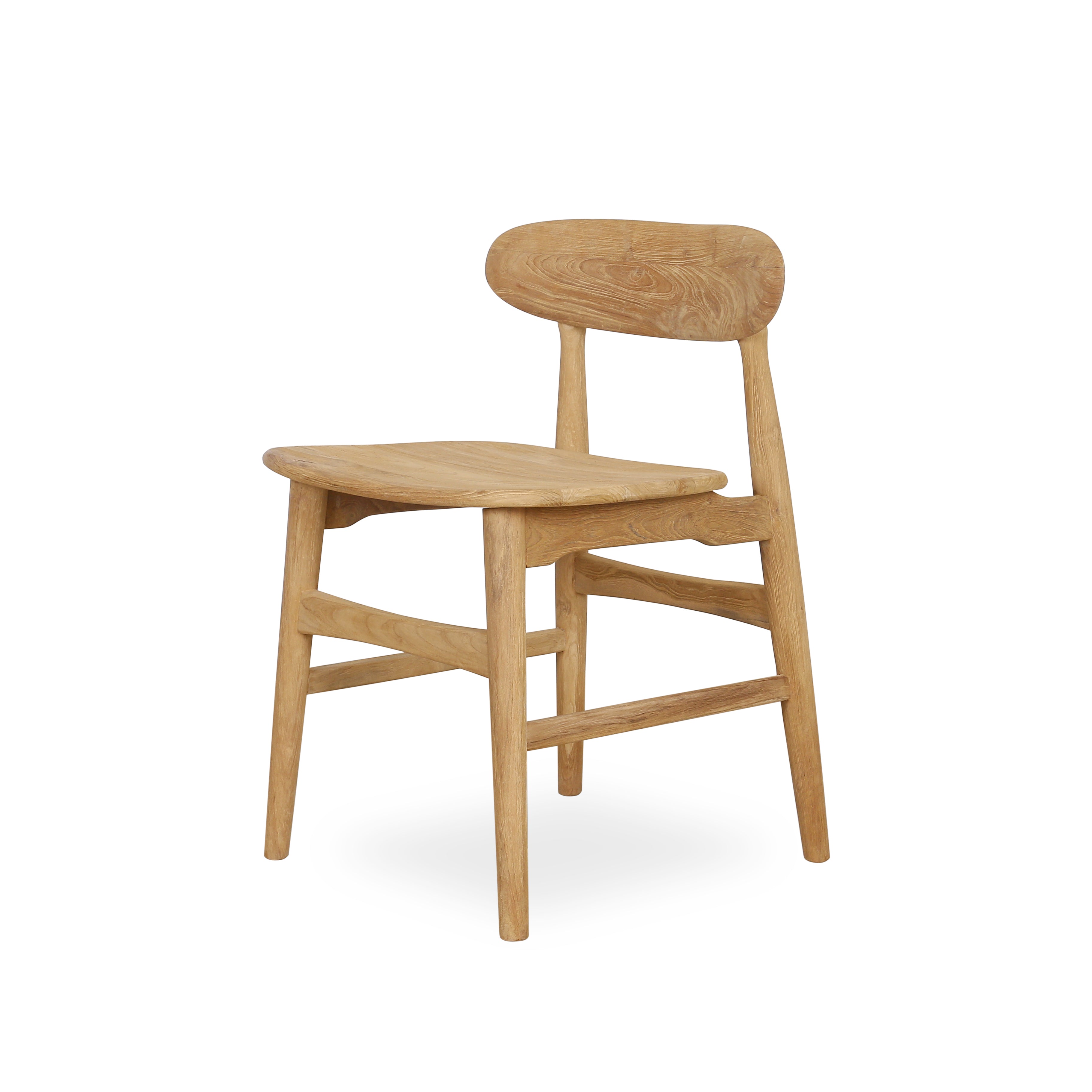 Teakhouten eetkamerstoel Theodore - Design - Set van 2