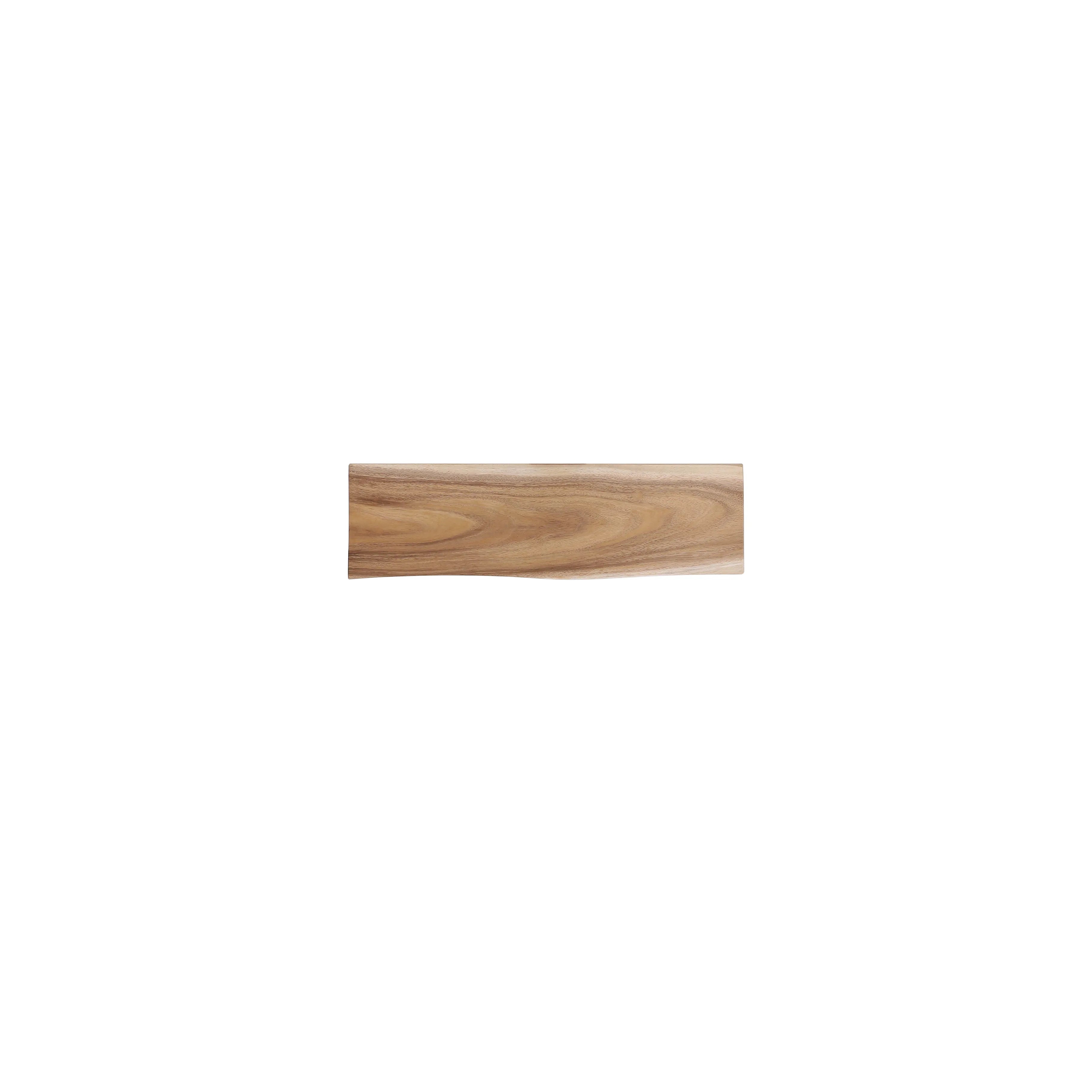 Bovenkant van suarhouten wandplank 60cm groot met live edge en houtnerven