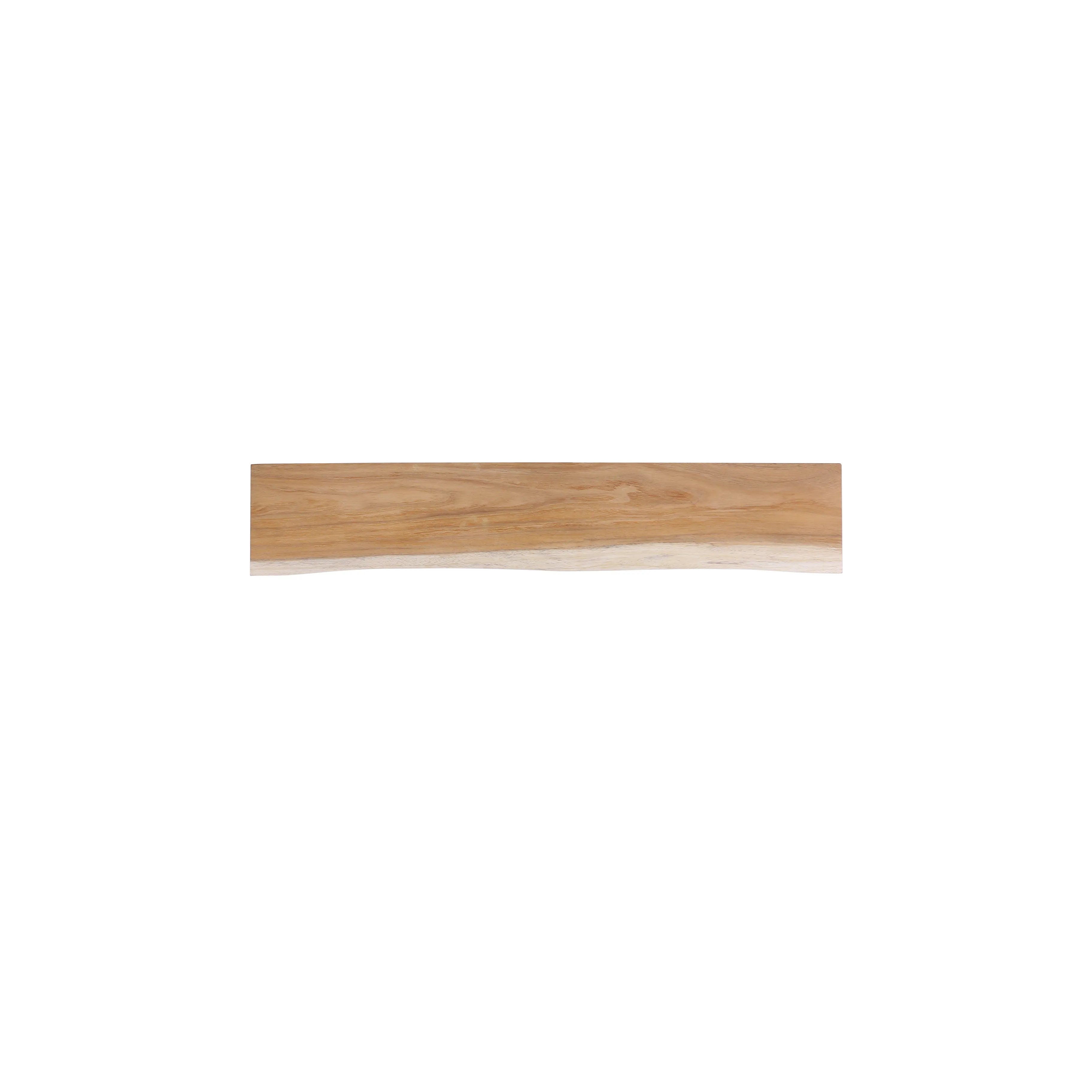 Suarhouten wandplank van 100cm met live edge en unieke houtnerven