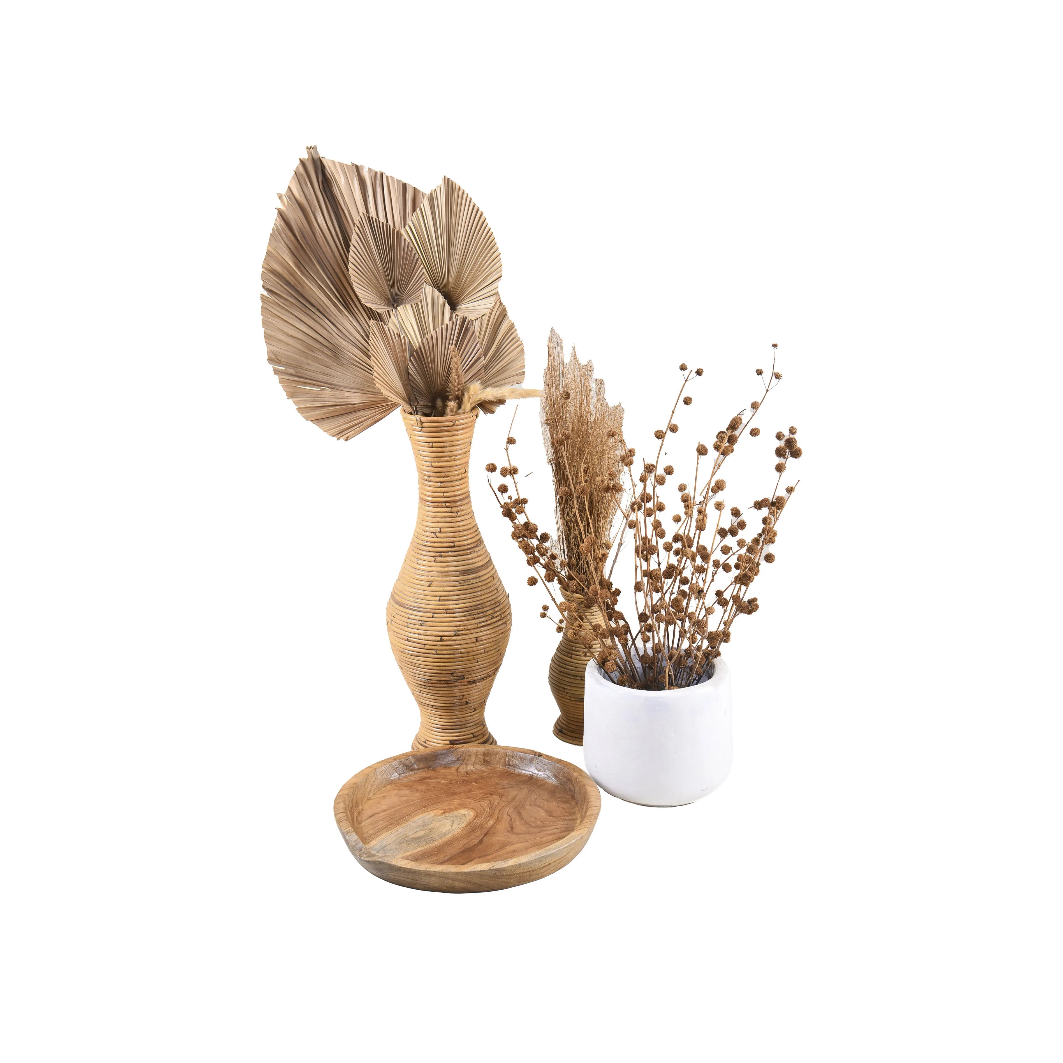 Morgon fruitschaal gestyled met witte achtergrond