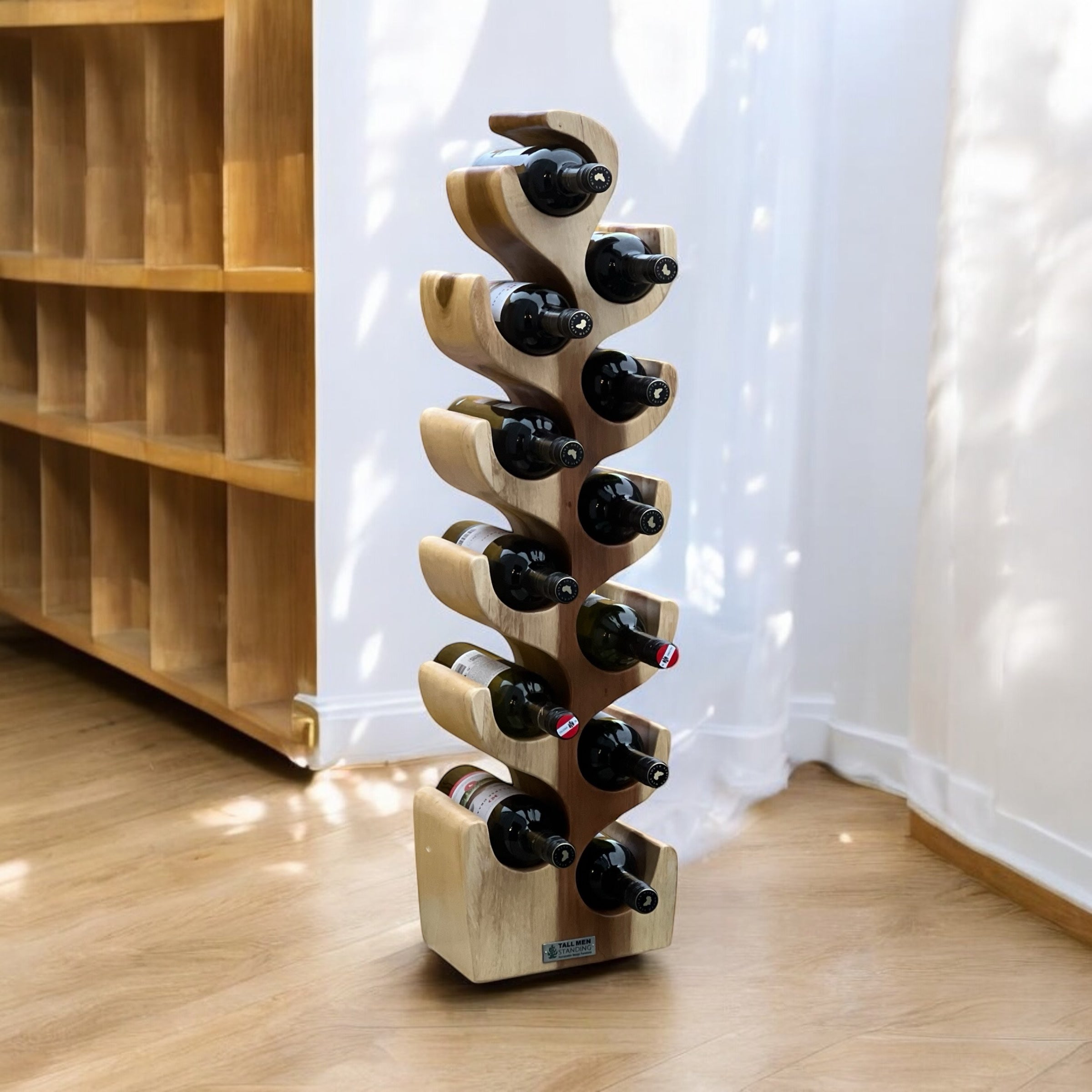 Wijnrek Sianne - 12 fles hout