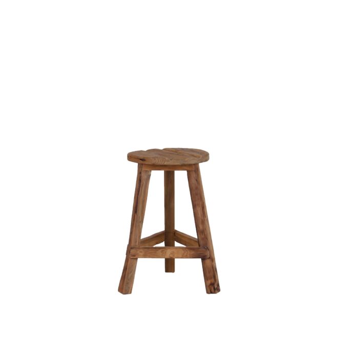 Louise  Kruk Rond | Recycled Teak | 3 poten | H: 50 cm  | - Afbeelding 2